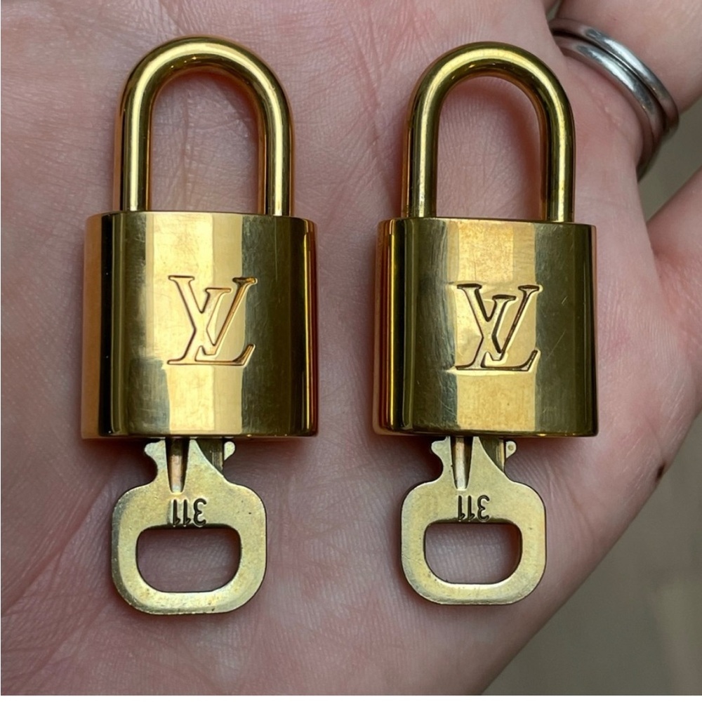 Louis Vuitton Gold Jewelry Padlock Set